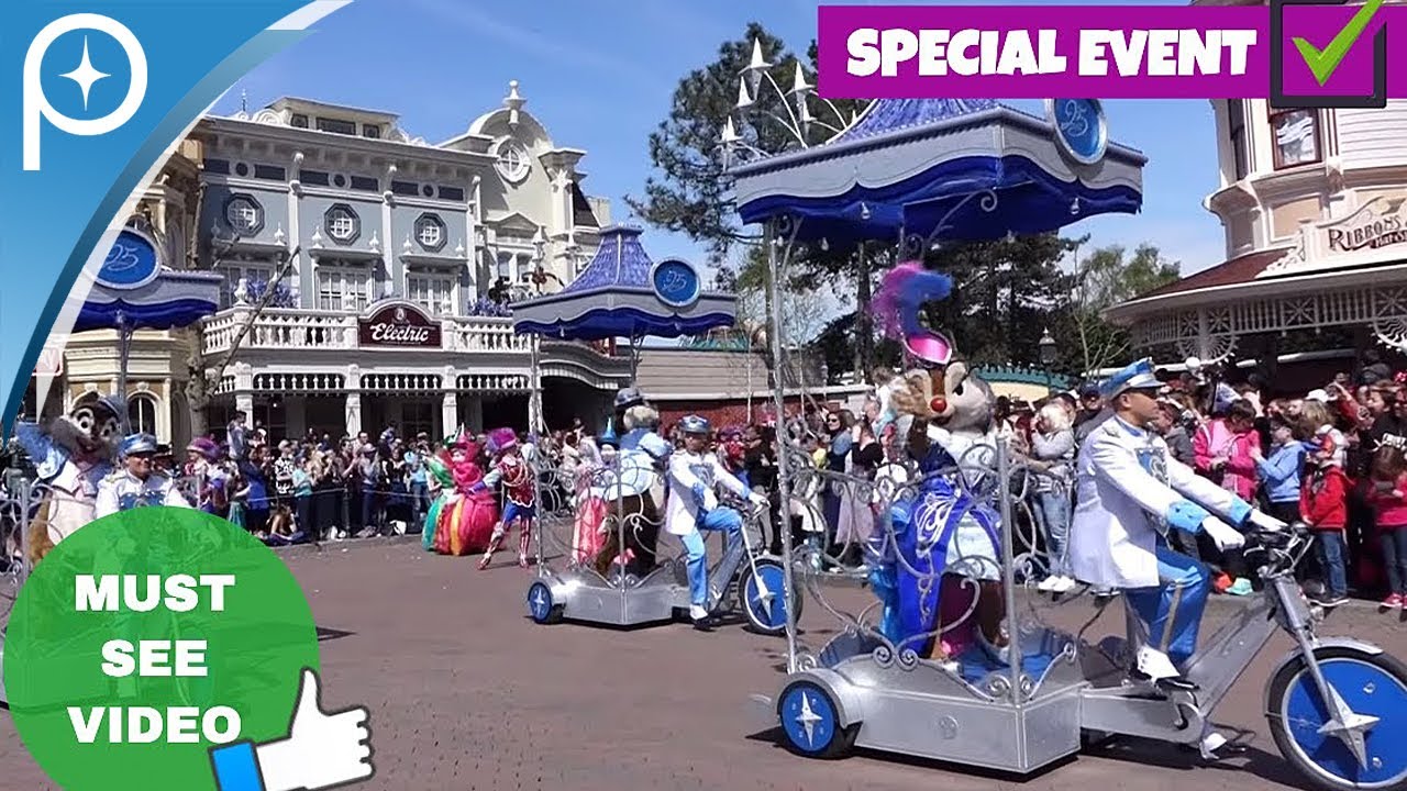 💎 The big 25th Anniversary Parade at Disneyland Paris on 12 April 2017