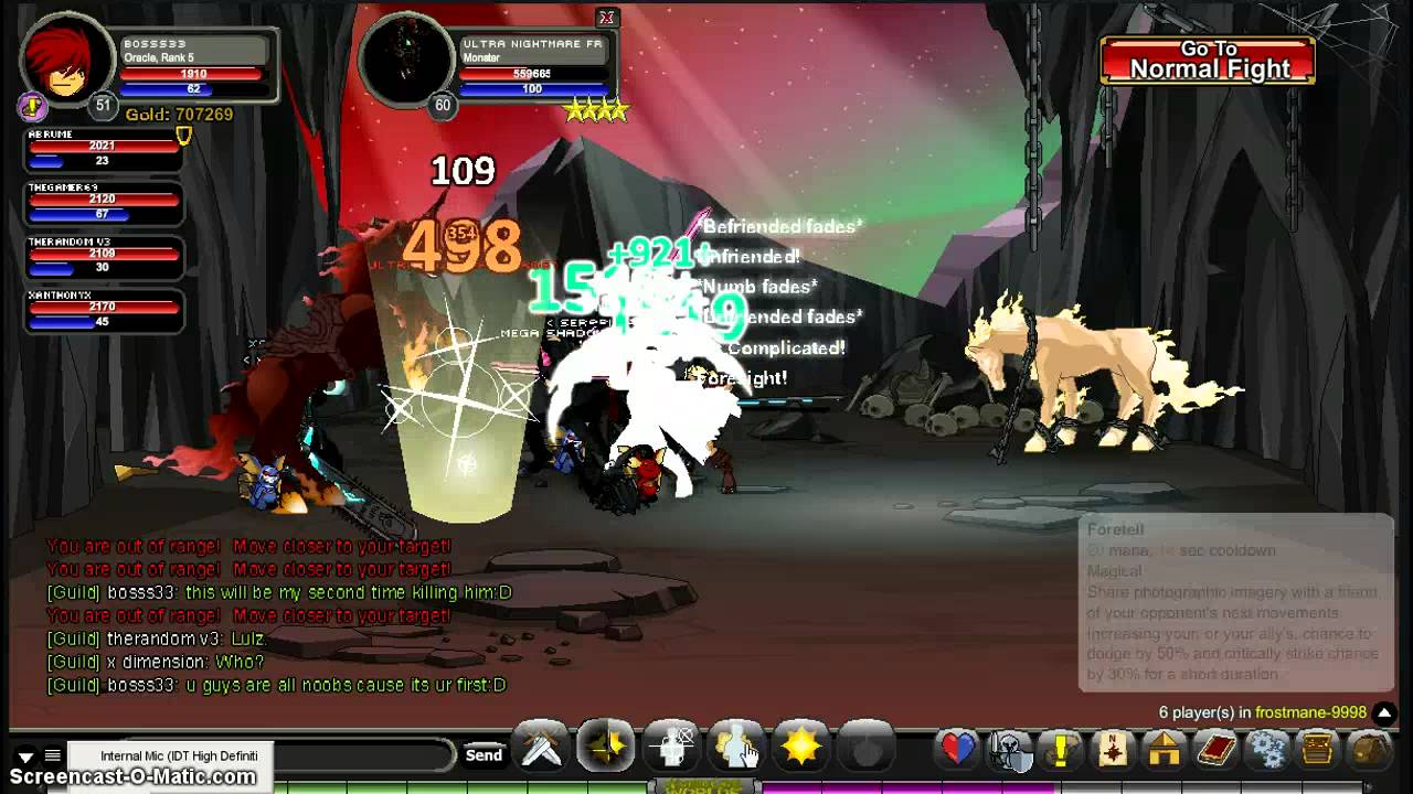 killiing ultra Nightmare Frostmane with Seraphic Guild!!!