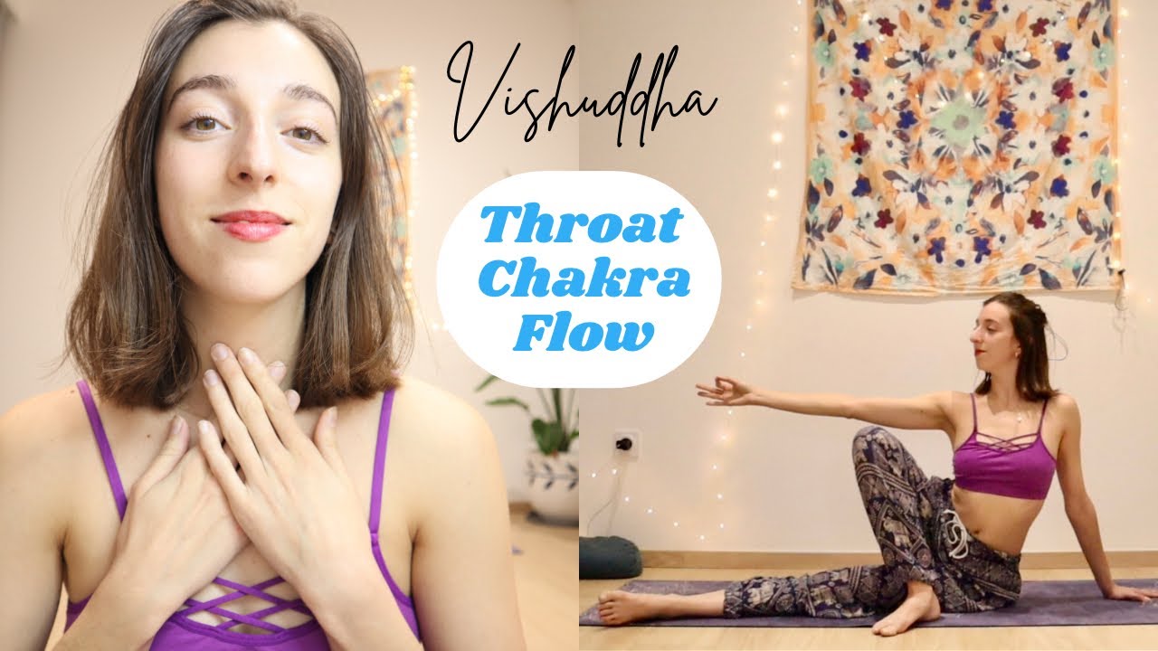 THROAT CHAKRA YOGA (Vishuddha) Yin Yoga for throat, thyroid + communication: Vlogmas Day 10