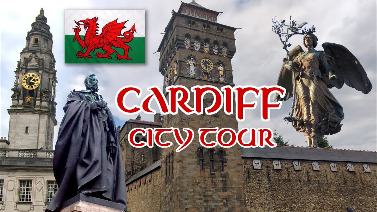 Cardiff, Wales, UK | Full City Tour Drive 🏴󠁧󠁢󠁷󠁬󠁳󠁿 | Narrated Descriptions #CardiffCastle #CardiffBay