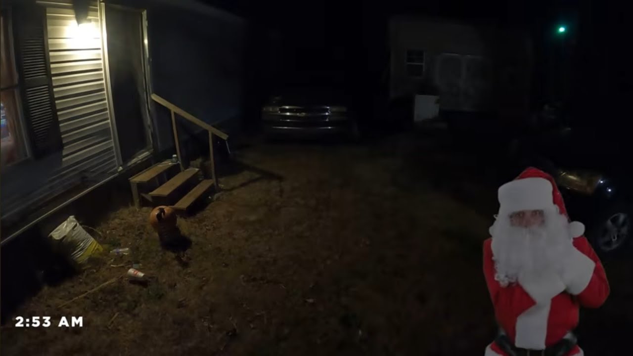 WE CAUGHT SANTA ON CAMERA!!