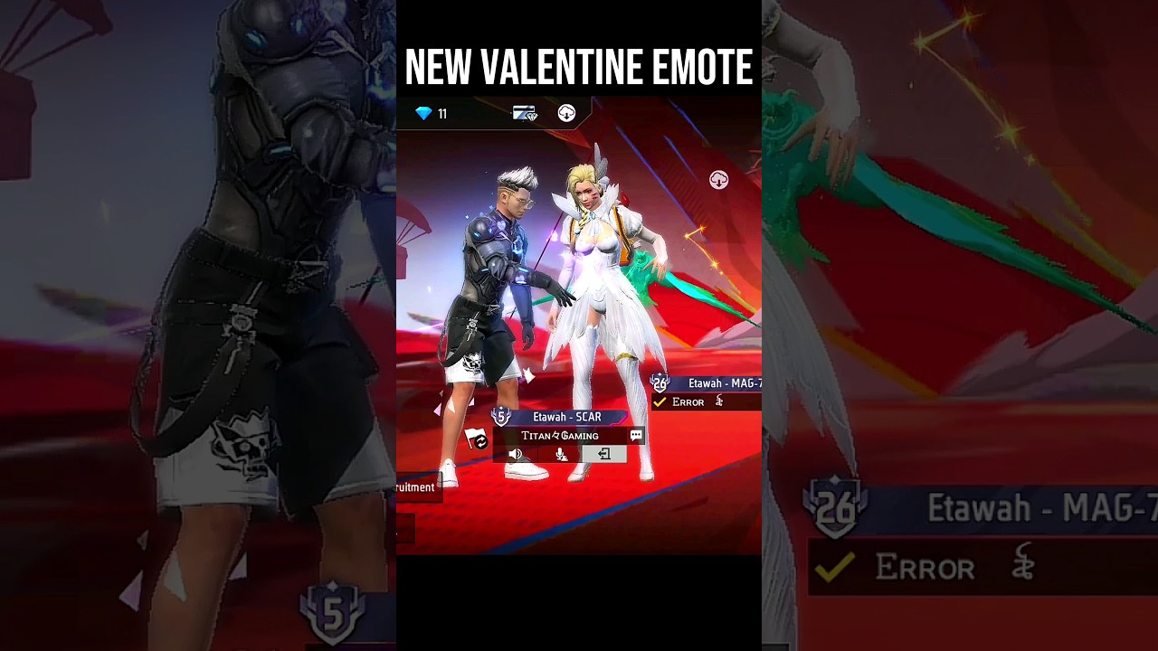 🤯 NEW Duo Emote: What a Pair! 🔥 Valentine's Duo Emote Royale Event #shorts #ytshorts