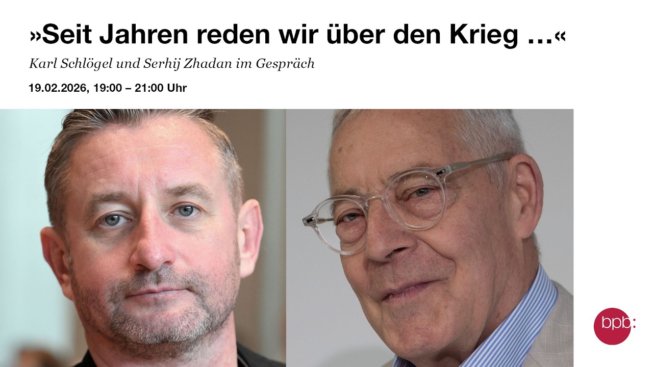 „Seit Jahren reden wir über den Krieg …“ – Karl Schlögel und Serhij Zhadan im Gespräch