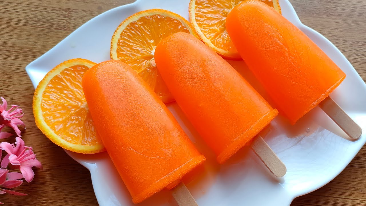 Orange popsicle | Orange ice lolly | Orange ice-cream | Shotta's Kitchen in Dubai