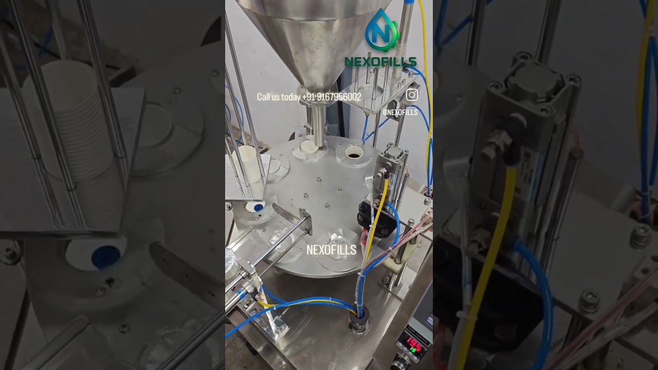 Rotary powder cup packing machine | powder cup sealing machine | coffee packing machine