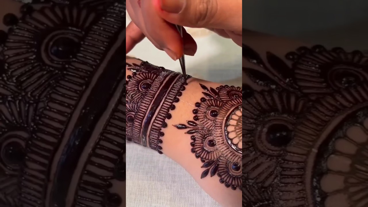 simple Mehndi Design 4k #mehndi #henna #easymehndi #bridal