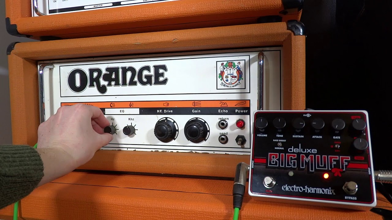 Orange OR120 Amp EHX Deluxe Big Muff Fuzz Demo Sludge Doom Stoner