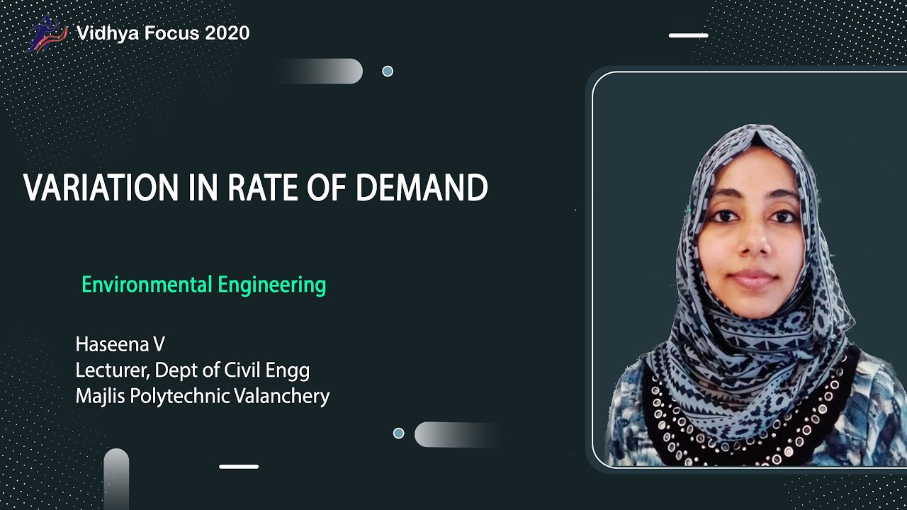 VARIATION IN RATE OF DEMAND, PART 3, Environmental Engineering