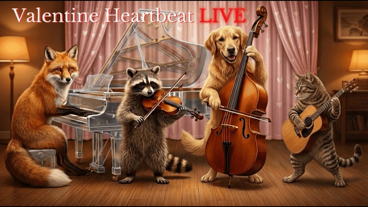 🎧 Now Playing｜Valentine Heartbeat LIVEChillhop Cafe Music｜Relaxing & Focus