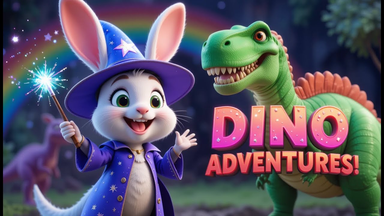 Pip the WIZARD Rabbit Reveals SECRET Dino Facts! #BedtimeStories,  #dinosaurfacts ,