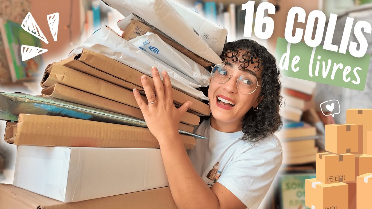 16 colis de LIVRES à ouvrir 📦📚 c'est la rentrée littéraire et ça se voit !!
