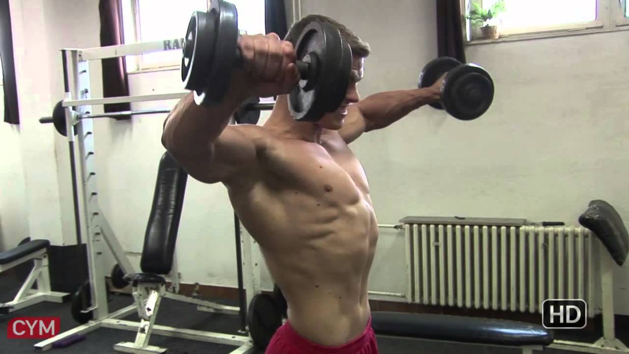 19 y.o. David Prikop - shoulders training