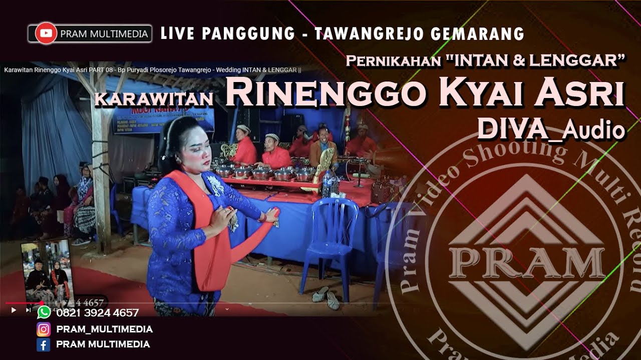 Karawitan Rinenggo Kyai Asri PART 08 - Bp Puryadi Plosorejo Tawangrejo - Wedding INTAN & LENGGAR ||