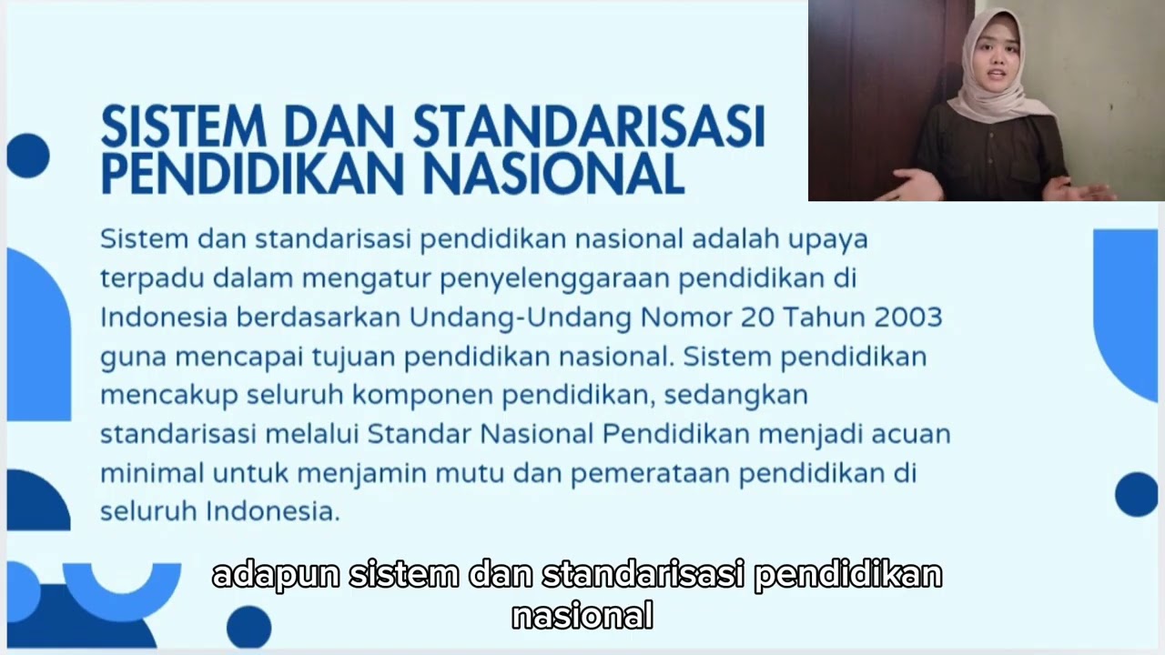 SISTEM DAN STANDAR PENDIDIKAN NASIONAL || TUGAS UJIAN AKHIR SEMESTER || PENGANTAR PENDIDIKAN 