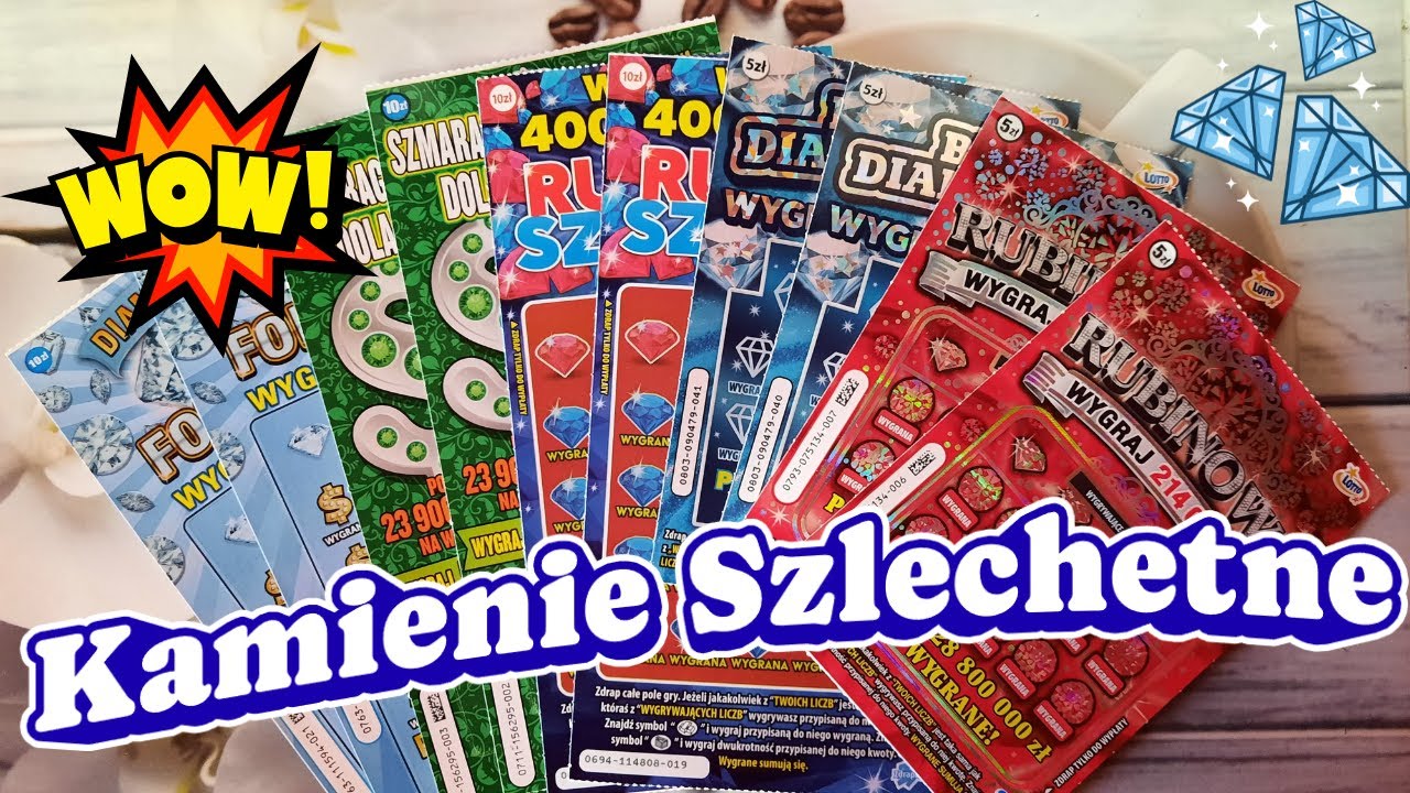 🥳Zdrapki Lotto👉ZDRAPKI LOTTO🤩💎KAMIENIE SZLACHETNE💎MAGIA PREZESOWEJ😂
