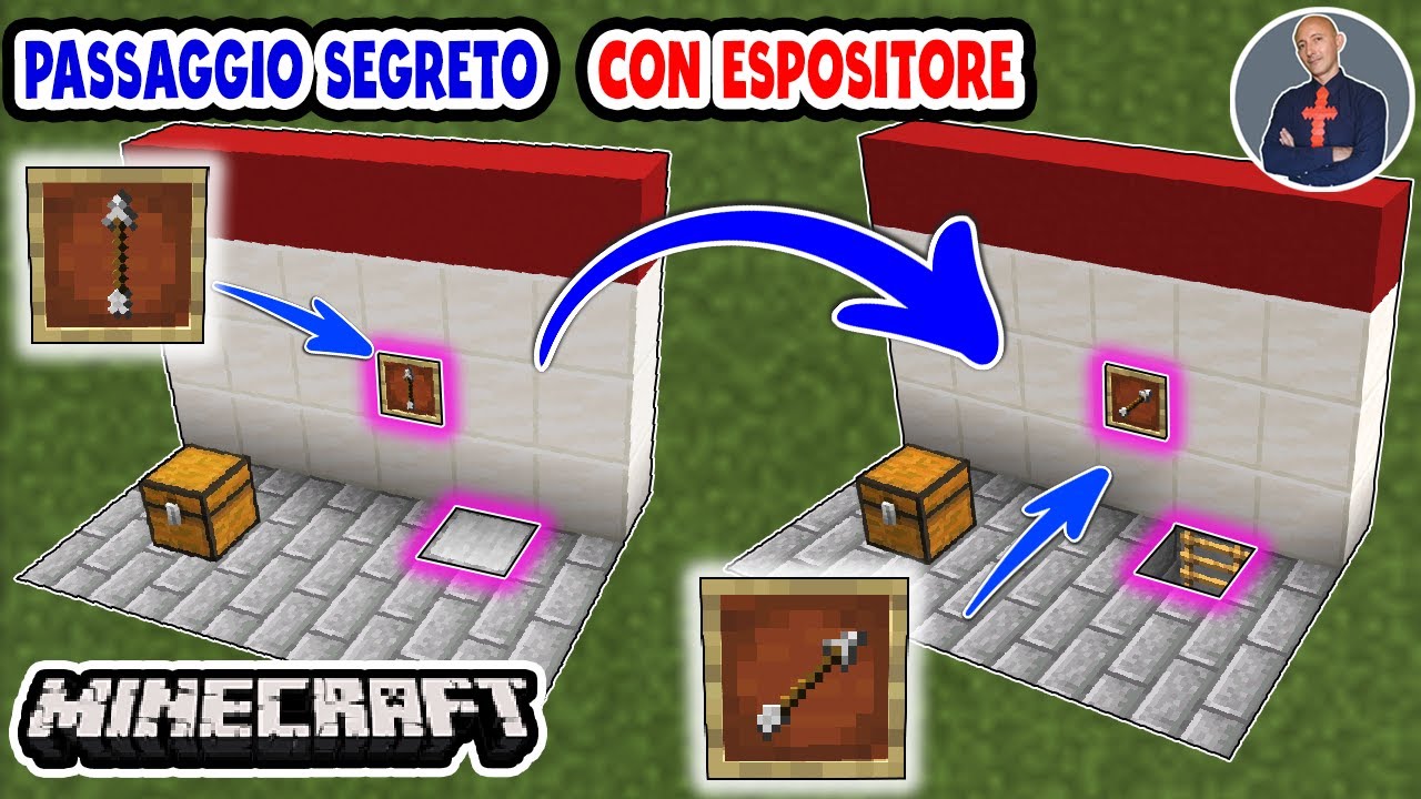 MINECRAFT: COME FARE UN ENTRATA SEGRETA SU MINECRAFT CON ESPOSITORE (PE PS4 XBOX SWITCH)