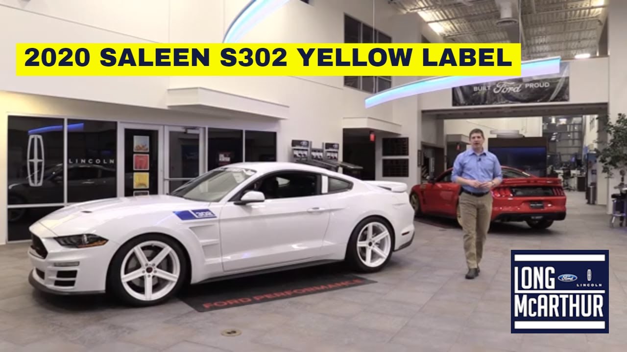 2020 FORD MUSTANG SALEEN S302 ЖЕЛТАЯ ЭТИКЕТКА