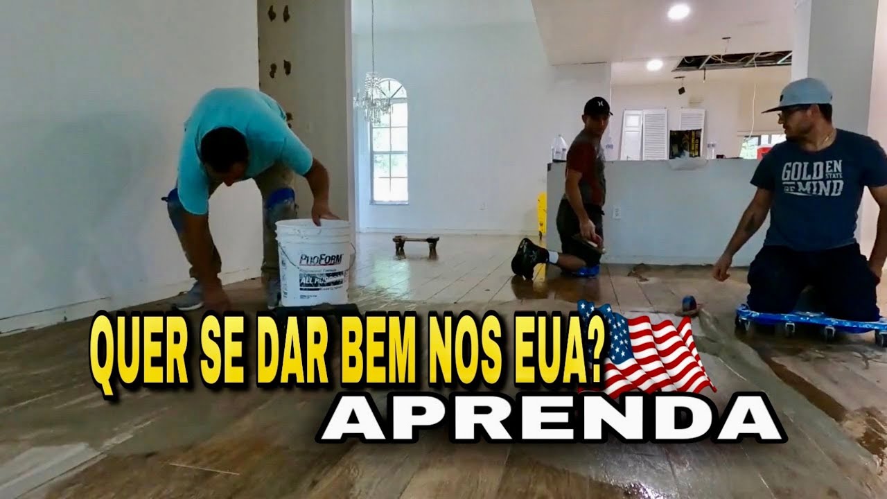 TRABALHO NOS EUA 🇺🇸 CONSTRUÇÃO- REJUNTE