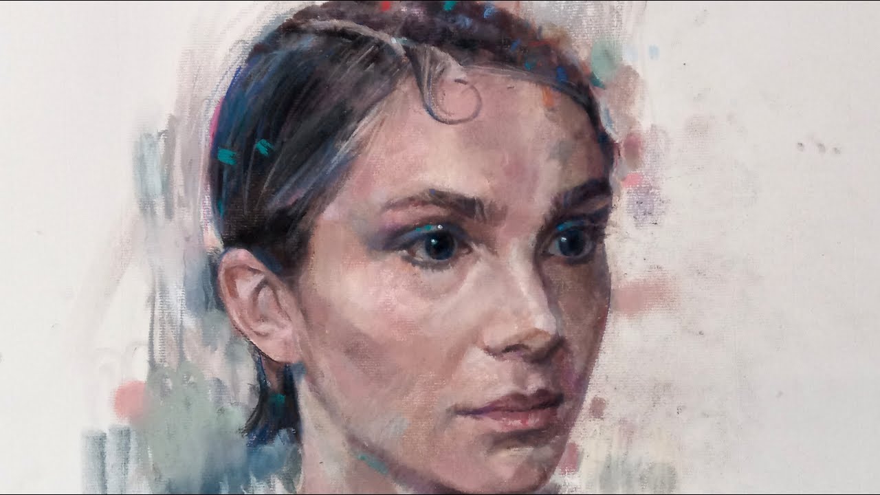 Cómo dibujo un retrato con pastel sobre papel Ingres. Parte 2, estudio cromático y detalles.