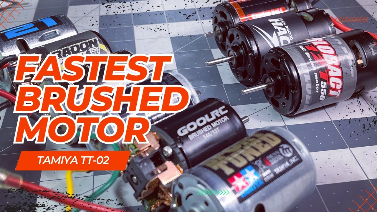 Тестирование скорости TT-02 Motors Brushed Sport Tuned Reedy Radon Globact Hackmoto 540 550 13T 1...