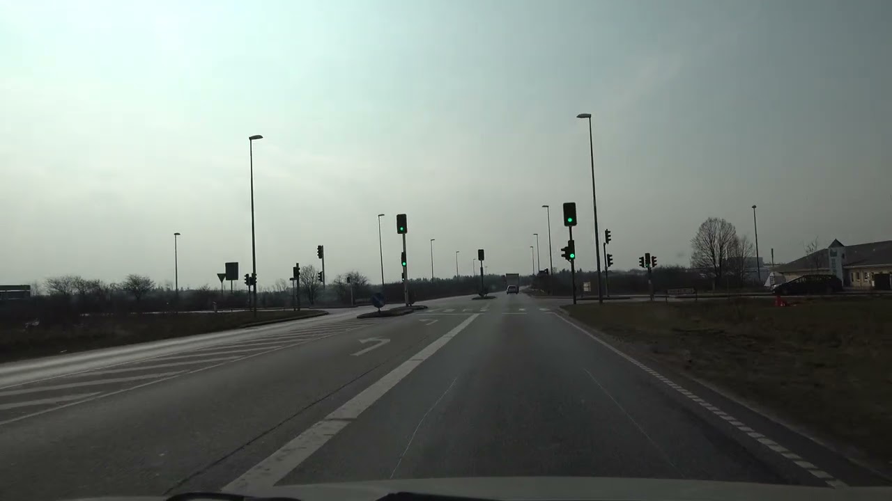 Car ride Køre ud i sommerlandene. Lyne- Süderlügum UHD/4K /HDR Video 02