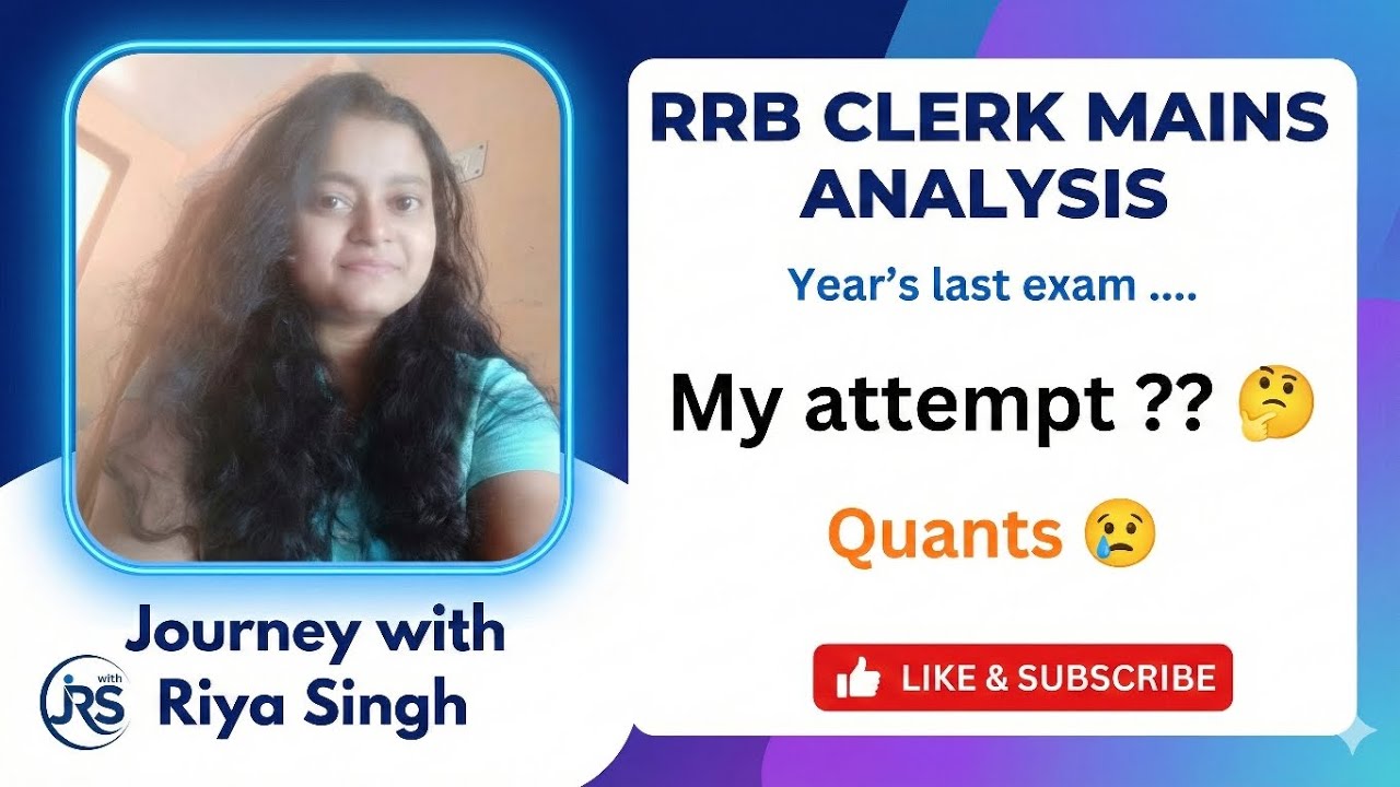 🚨RRB Clerk Mains Exam Analysis | My Attempt ✅| Section wise review 🧿 #youtubevideos #ibps #rrb #exam