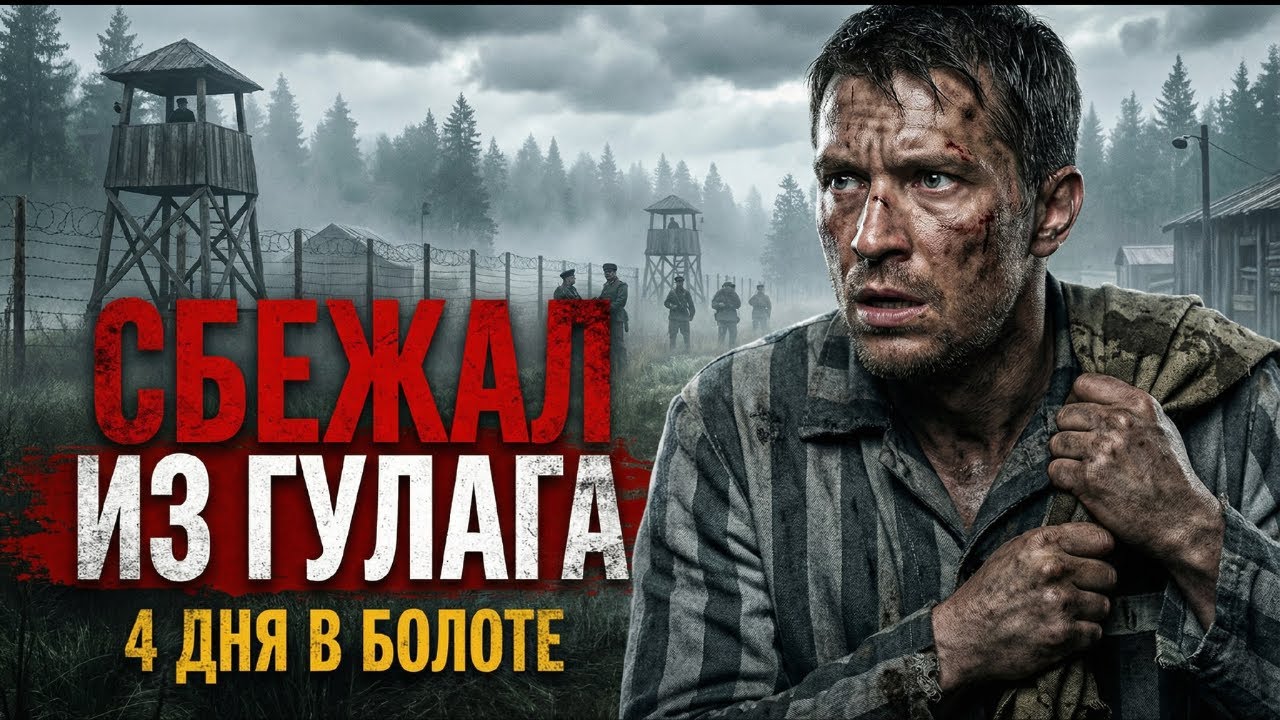 СБЕЖАЛ ИЗ ГУЛАГА ЧЕРЕЗ 200КМ БОЛОТ! ОБМАНУЛ СИСТЕМУ С ПОМОЩЬЮ ОФИЦЕРА НКВД