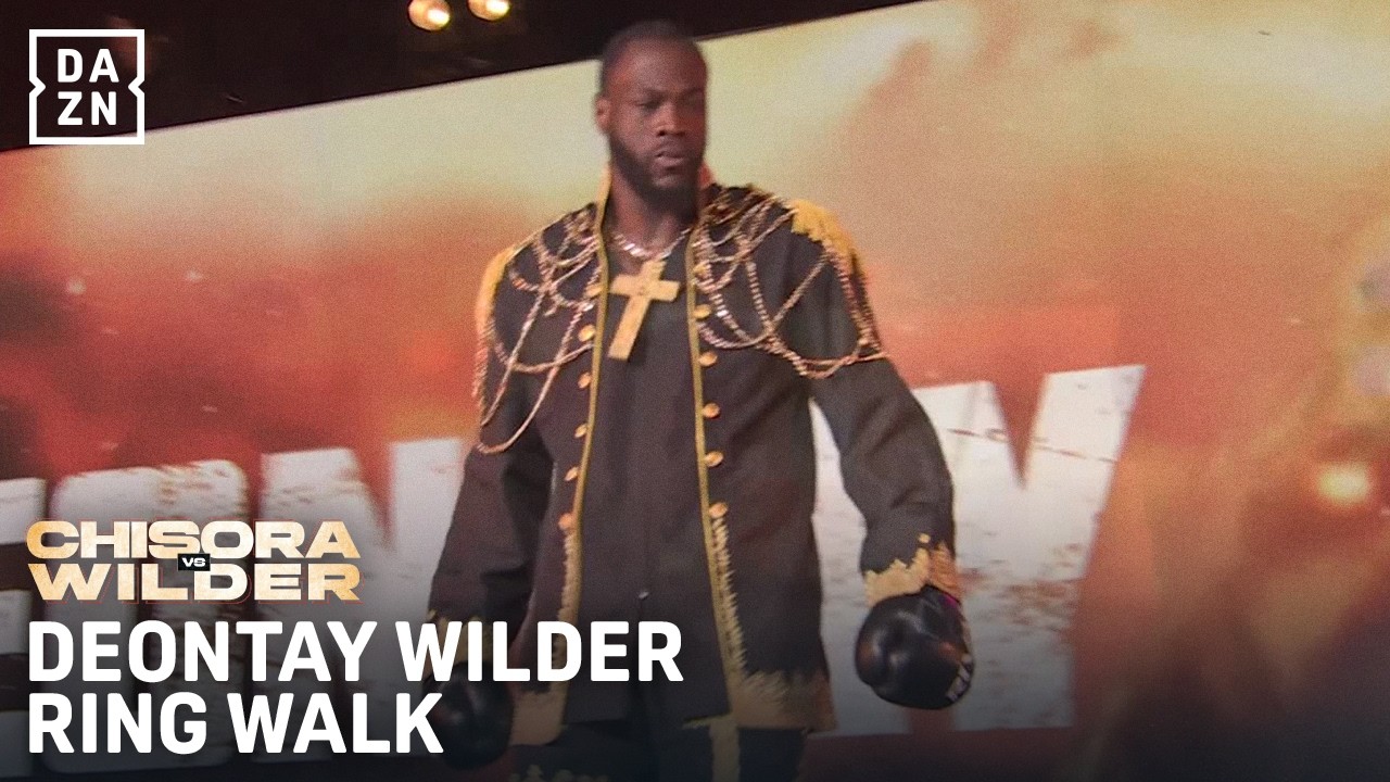 DEONTAY WILDER MAKES HIS RING WALK IN THE O2!