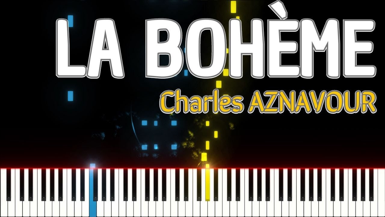 🚩La bohème / Charles AZNAVOUR (PIANO TUTO) #pianotutorial