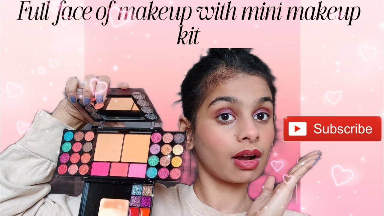 Full face of makeup with mini makeup kit || Samriddhi Asthana 