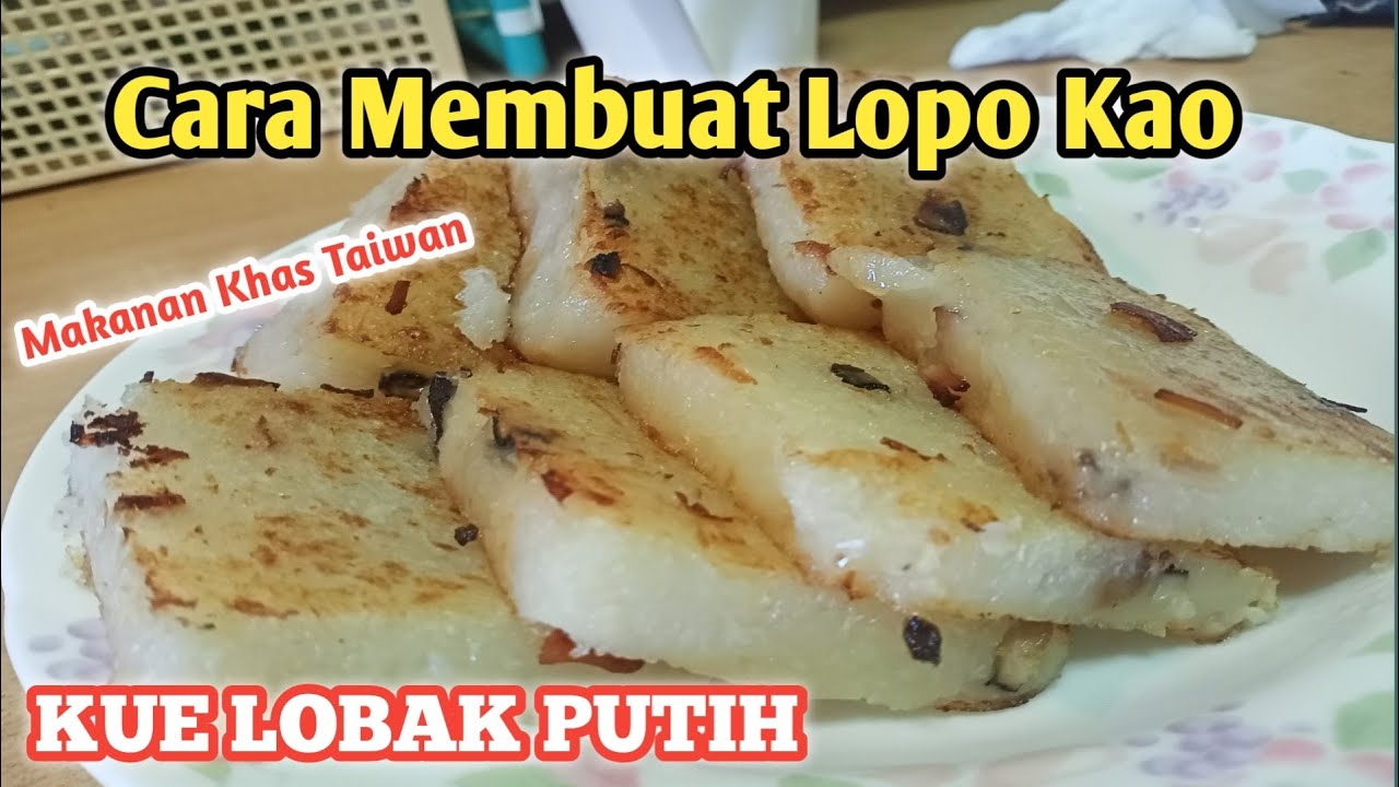 Cara Membuat Lopo Kao Khas Makanan Taiwan ‼️ Kue Lobak Putih
