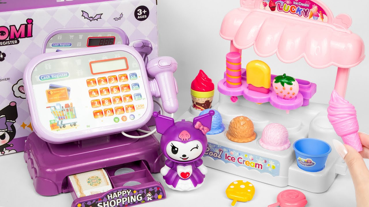 [toy asmr] Kumori Cash Register PlaySet 🛒 쿠모리 계산대 놀이 세트 💳Satisfying Unboxing