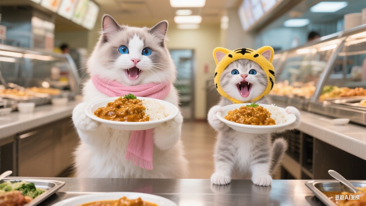 Приключения котенка Тигровой Шляпы и мамы-кошки в зоопарке: альпака плюется — так мило!