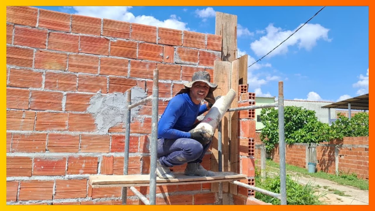 UM HOMEM, UMA OBRA E MUITA FORÇA DE VONTADE/HOJE FOI NA RAÇA: FIZ TUDO DA OBRA DA CASA SOZINHO!