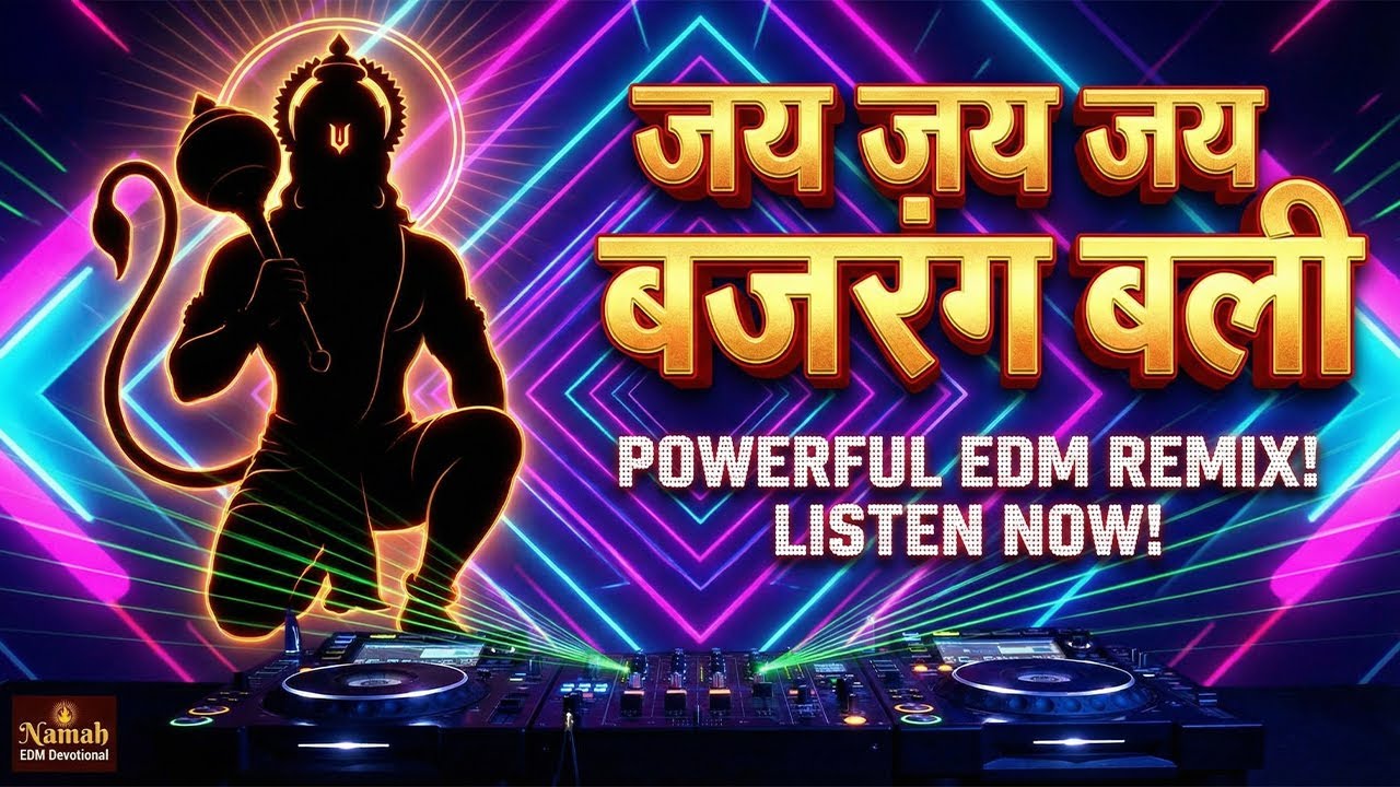 JAI JAI JAI BAJRANG BALI (EDM Remix) 🚩 Raj Arya | Power Of Hanuman | Namah EDM Devotional
