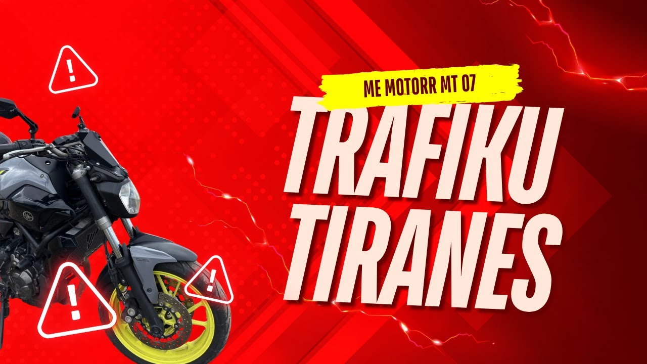 Trafiku i Tiranes ne fundjave me motorr | MT-07 | Zard exhaust
