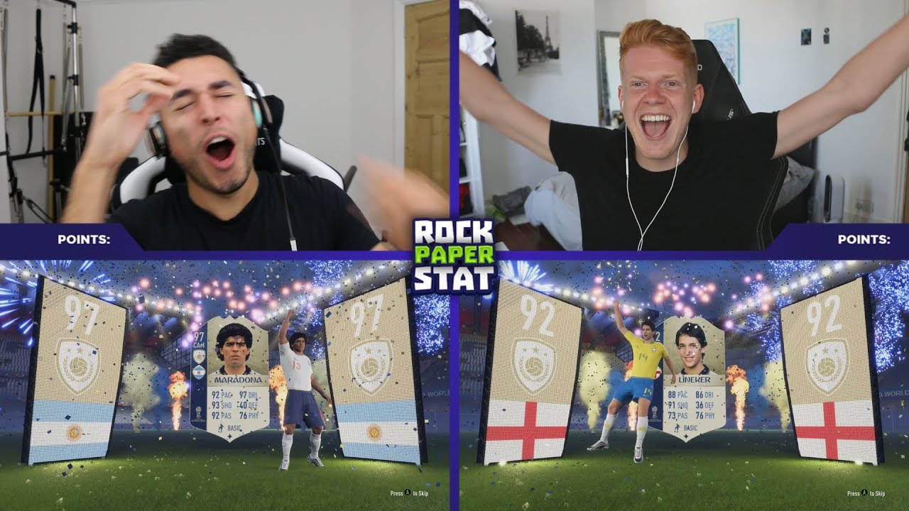 THIS IS MAD 😱 EPIC ICON MARADONA ROCK PAPER STAT vs JACK54 🔥