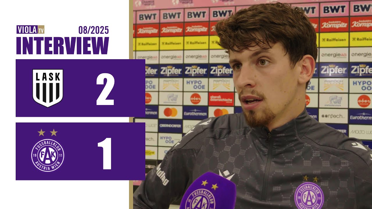Dominik Fitz zur Niederlage beim LASK (08/2025) #faklive #violatv