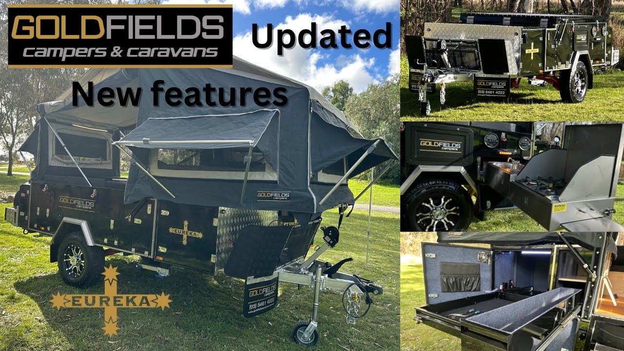 Updated Eureka lightweight camper trailer from Goldfields campers