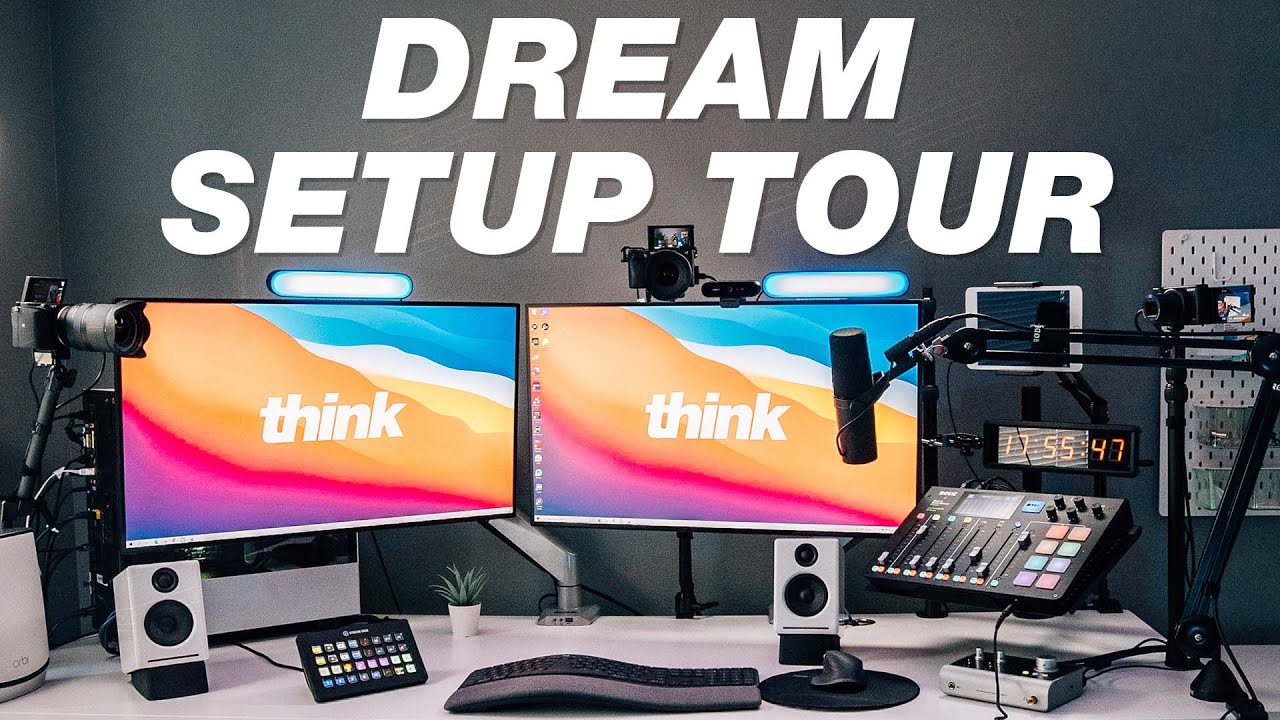 My Dream Home Office Desk Setup! Productivity and Content Creation