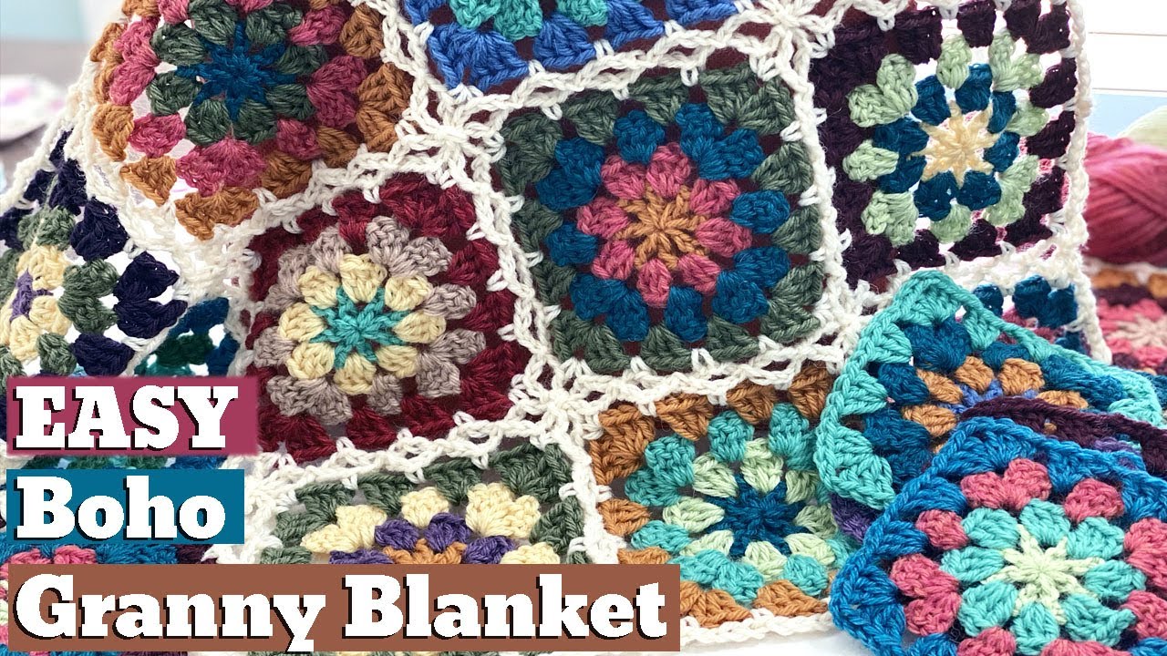 Perfect Stash Buster Project! | Granny Square Blanket  Pt. 1 -The Square
