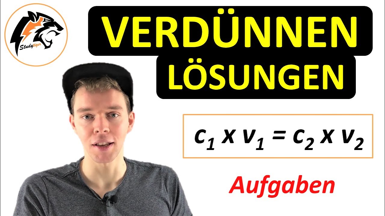 Verdünnen von Lösungen (c1 * v1 = c2 * v2) | Übungen