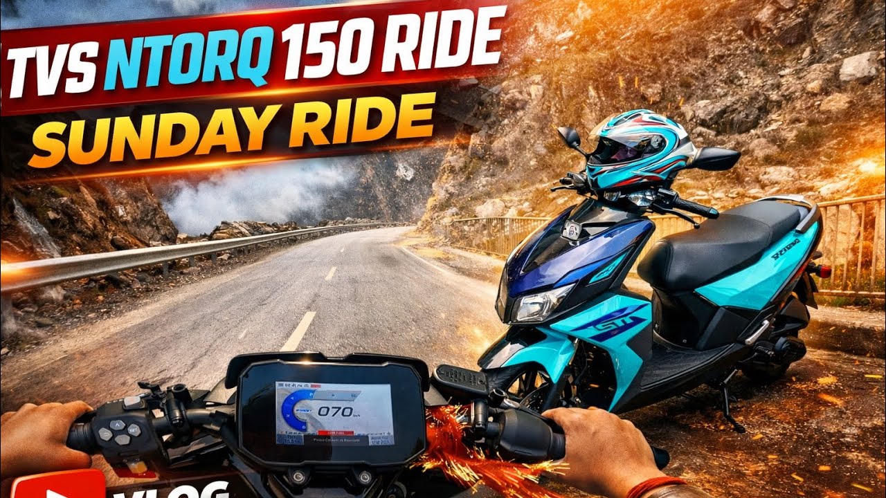 TVS NTORQ 150 Sunday Ride Vlog | First Ride Experience 🔥 | Road Test