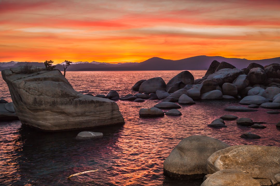Beautiful Lake Tahoe drone footage