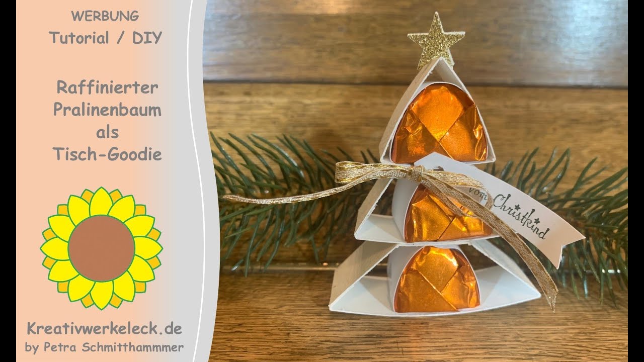 Raffinierter Pralinenbaum als Tisch-Goodie zu Weihnachten / tree as table goodie - DIY/Tutorial