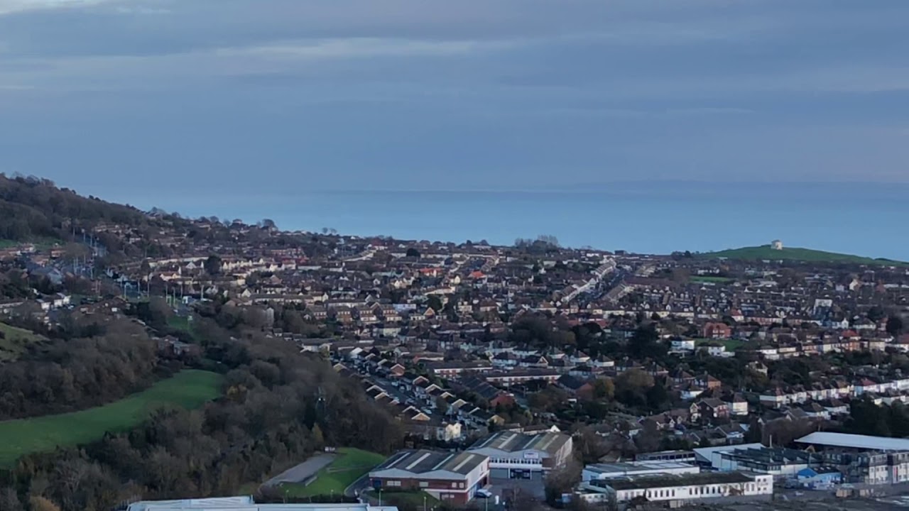 View of France from England