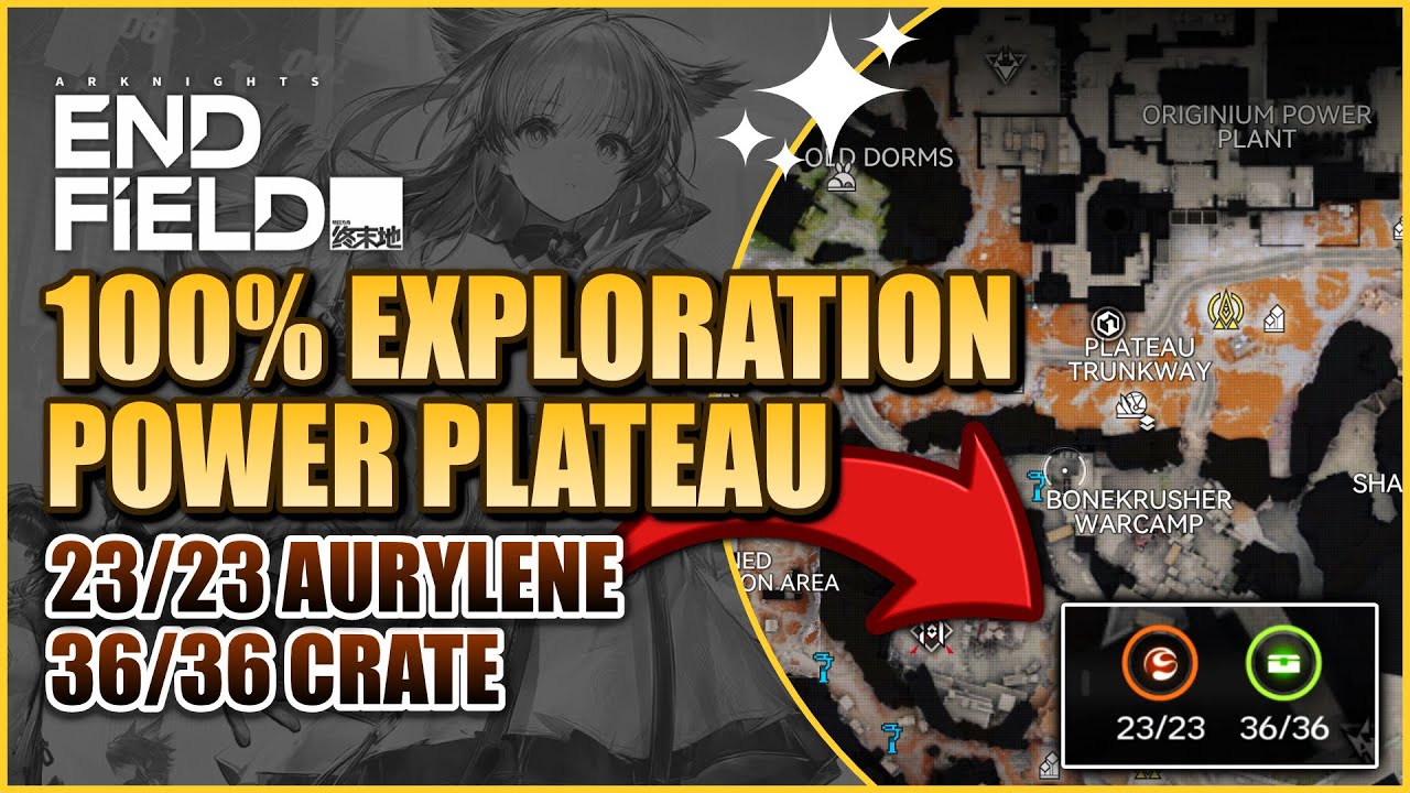 Power Plateau 100% Exploration Guide | All Crate, Aurylene & Protocol Datalogger | Arknight Endfield