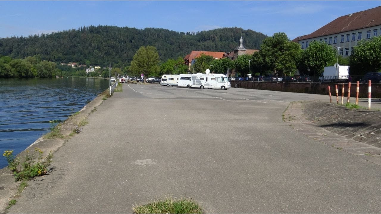 Eberbach kostenloser Stellplatz direkt am Neckar