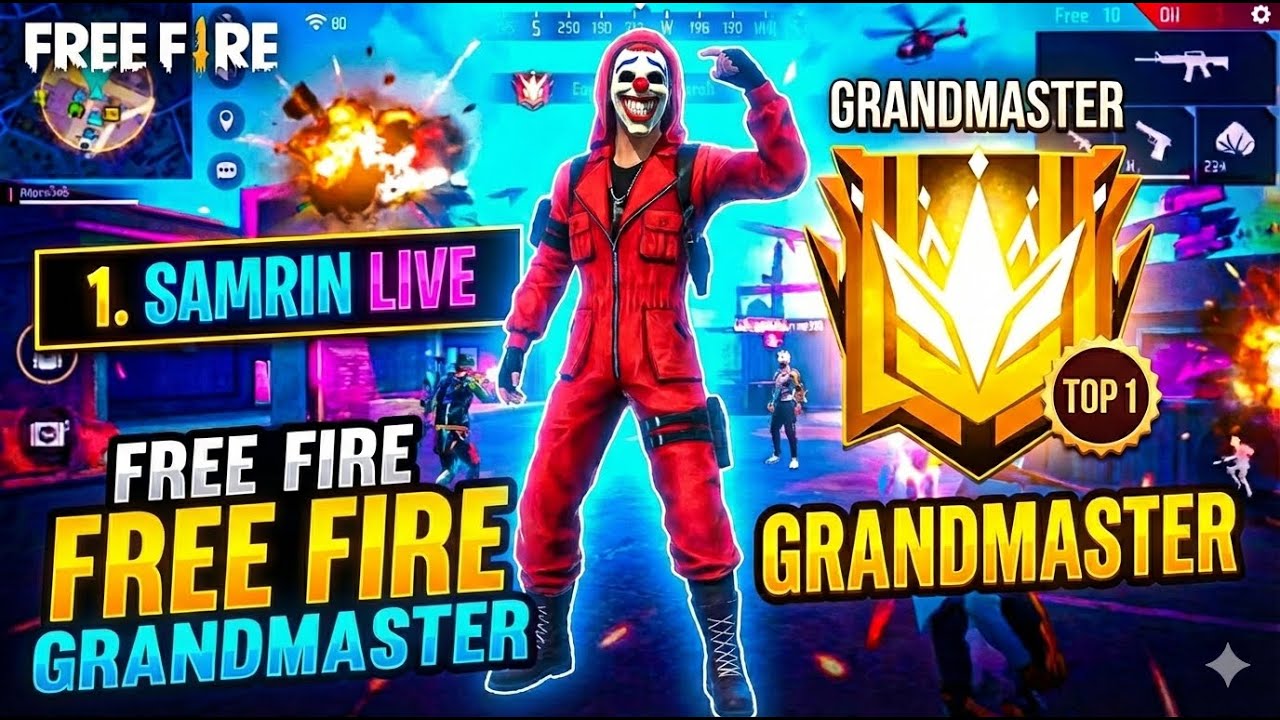 Free Fire Live Stream Now 🔴 | Road to Grandmaster , !!  