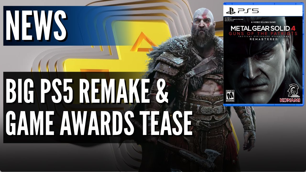 Wielki remake PS5 i zapowiedź Game Awards - MGS4 Remake Next, fani God of War wierzą, że nowa ods...